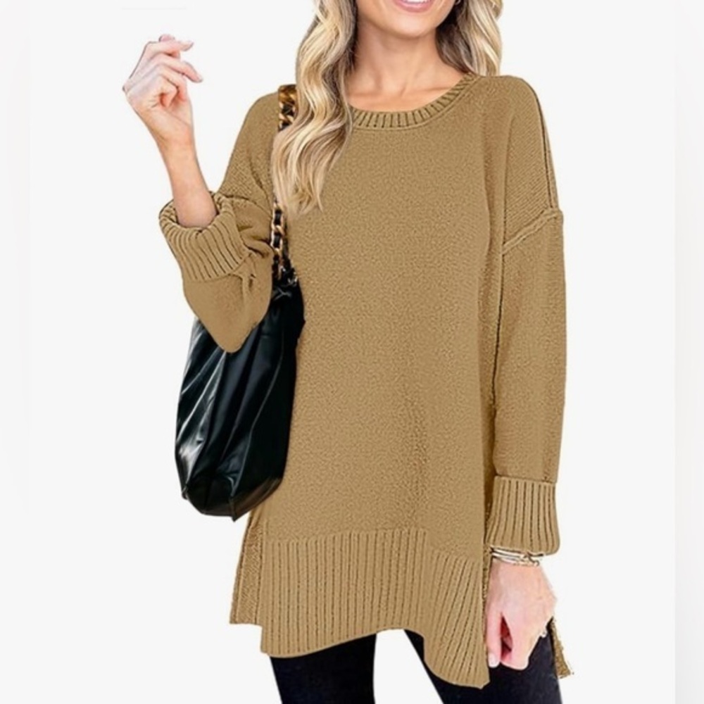 NWT MEROKEETY Women's Fall Winter Oversized Pullover Sweater Casual